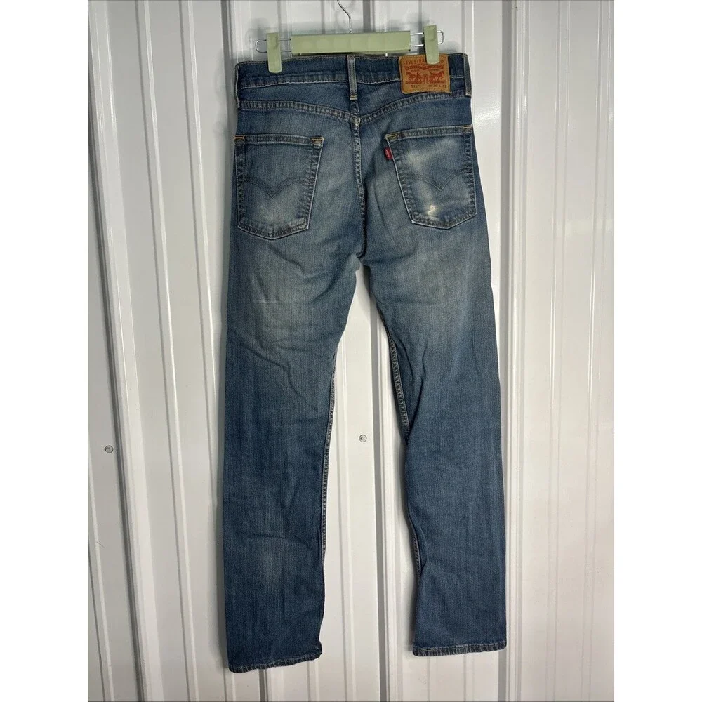 levi's men's 513 slim straight fit jeans Size 30/32 Broke In